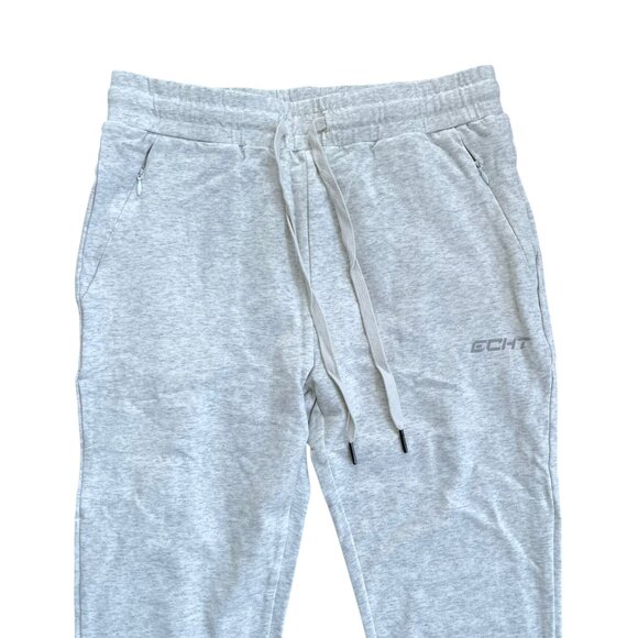 ✨ ECHT Women’s Grey High Waisted Tapered Joggers V2 Zip Pockets Cozy NWOT - Picture 4 of 10